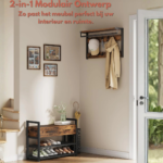 Coat rack with shoe rack, drawers and clothes rail – 6-in-1 hall unit - Image 7