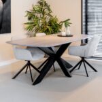 Akagi Dining Table | Danish Oval | Mango Ashblond
