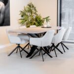 Akagi Dining Table | Danish Oval | Mango Ashblond - Image 3
