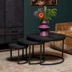 Yara Coffee Table | Set of 3 | Black