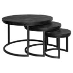 Yara Coffee Table | Set of 3 | Black - Image 5