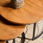 Britt Coffee Table | Set of 3 | Mango Wood | NEW - Image 3