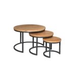 Britt Coffee Table | Set of 3 | Mango Wood | NEW - Image 2