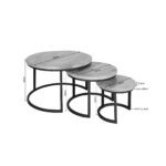 Britt Coffee Table | Set of 3 | Mango Wood | NEW - Image 4