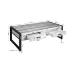 Britt Coffee Table | 2 Drawers | Natural Mango | NEW - Image 5
