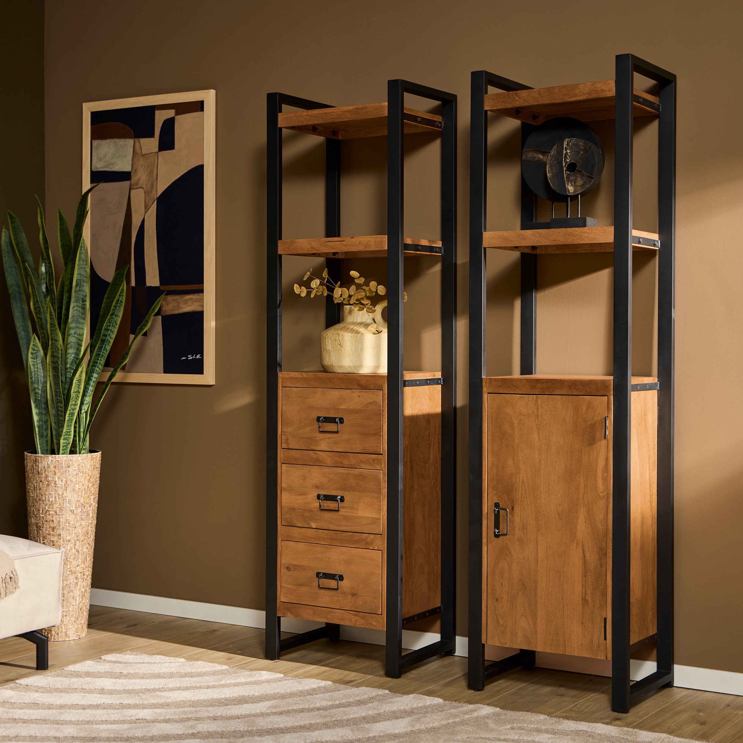 STF-612-613-1.jpg Britt bookcase | 1 door | NEW - Image 1