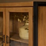 Britt Display Cabinet | 115 cm | Natural Mango Wood | NEW - Image 3