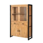 Britt Display Cabinet | 115 cm | Natural Mango Wood | NEW - Image 2
