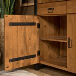 Britt Display Cabinet | 115 cm | Natural Mango Wood | NEW - Image 4