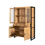 Britt Display Cabinet | 115 cm | Natural Mango Wood | NEW - Image 5