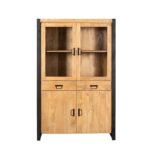 Britt Display Cabinet | 115 cm | Natural Mango Wood | NEW - Image 6